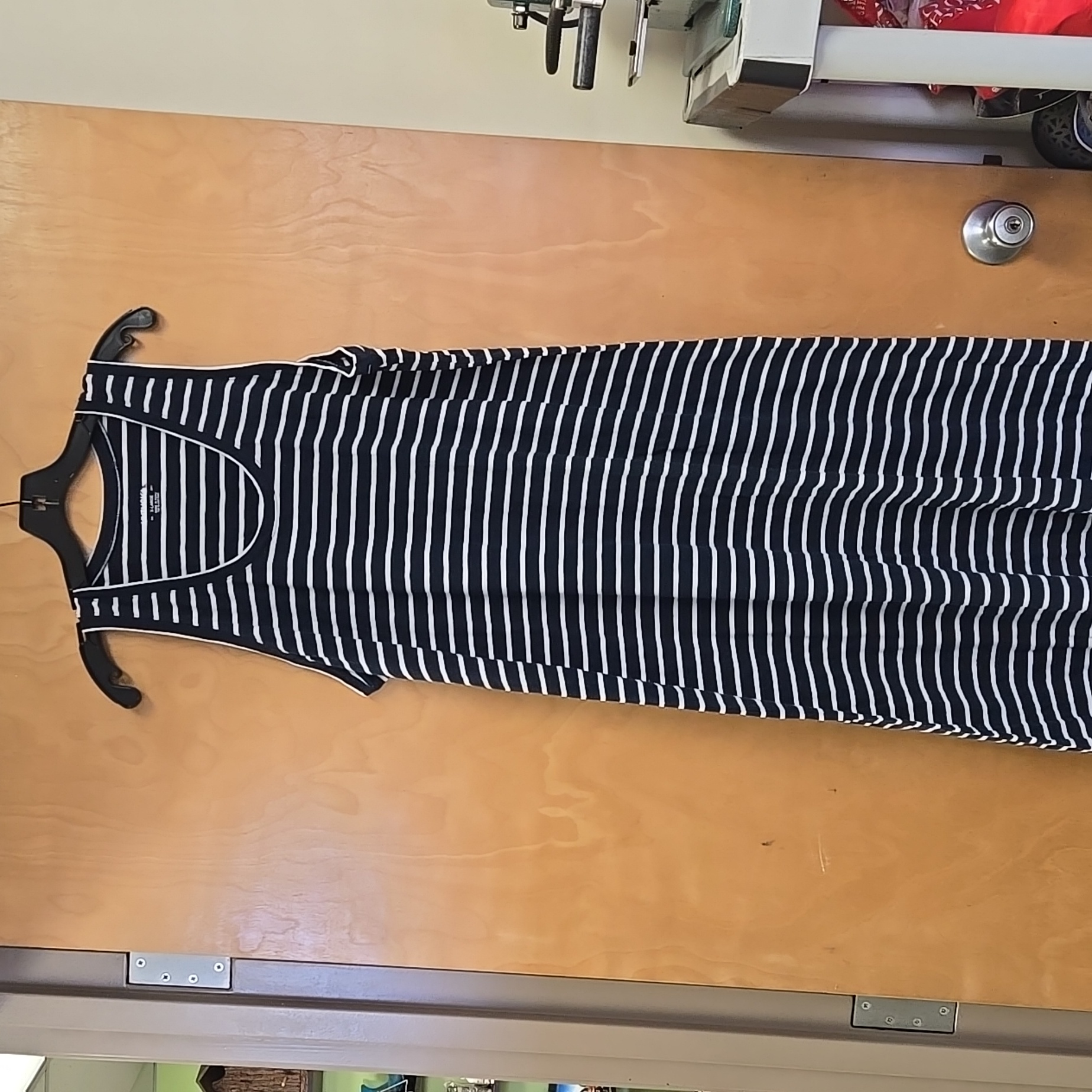Nwot Untuckit Striped Maxi Dress 100% Cotton Xl
